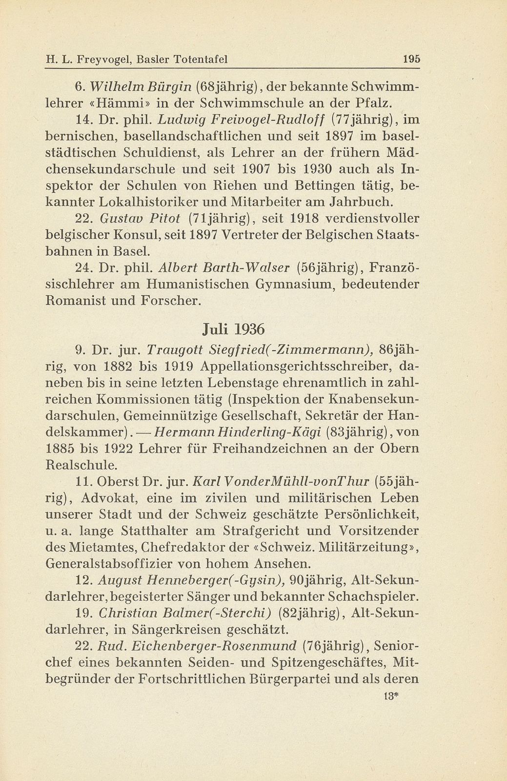 Basler Totentafel vom 1. Oktober 1935 bis 31. September 1936 – Seite 6