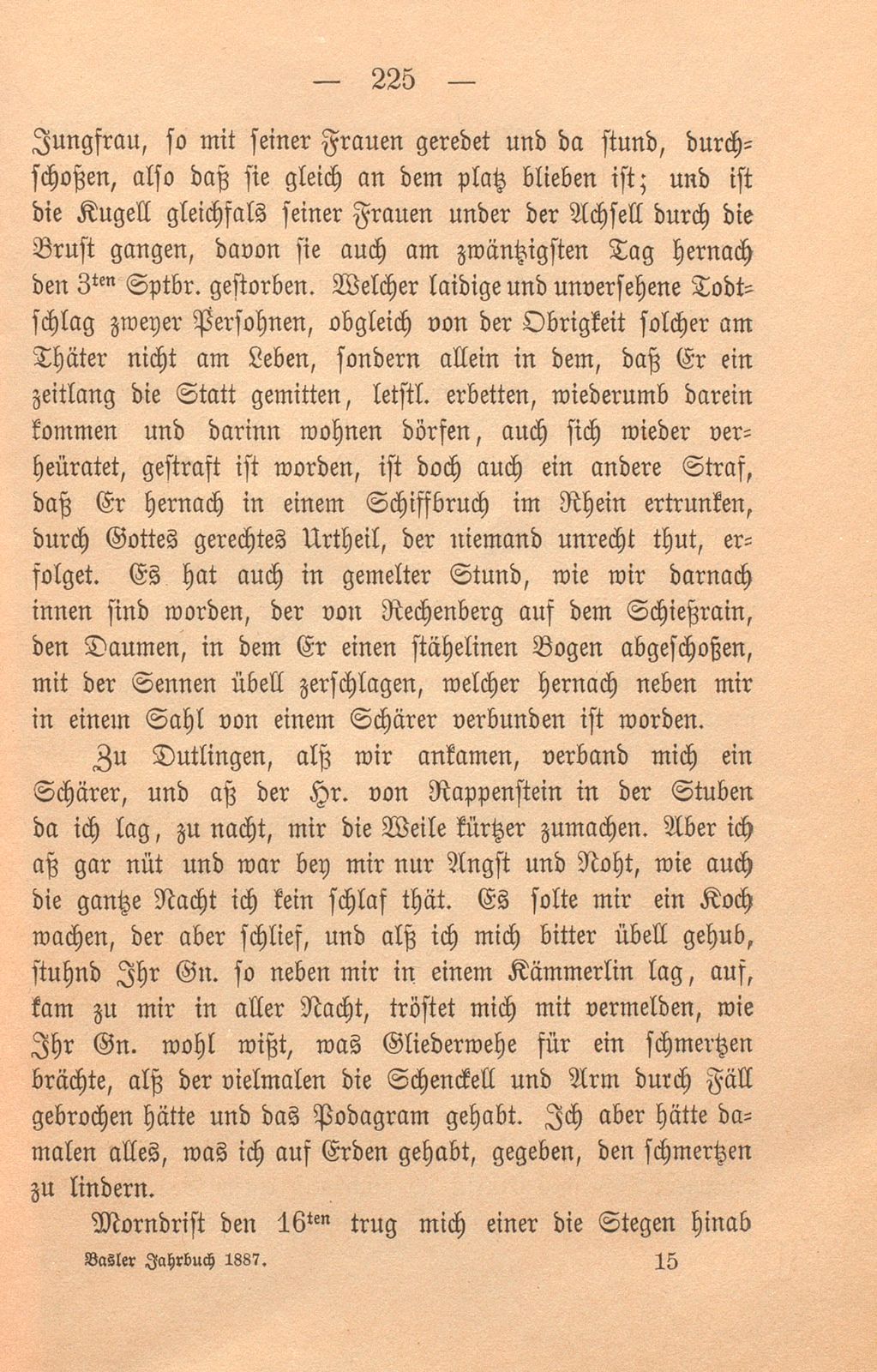 Felix Platters Reiss gen Simringen auf Graf Christofel von Zolleren Hochzeith – Seite 5