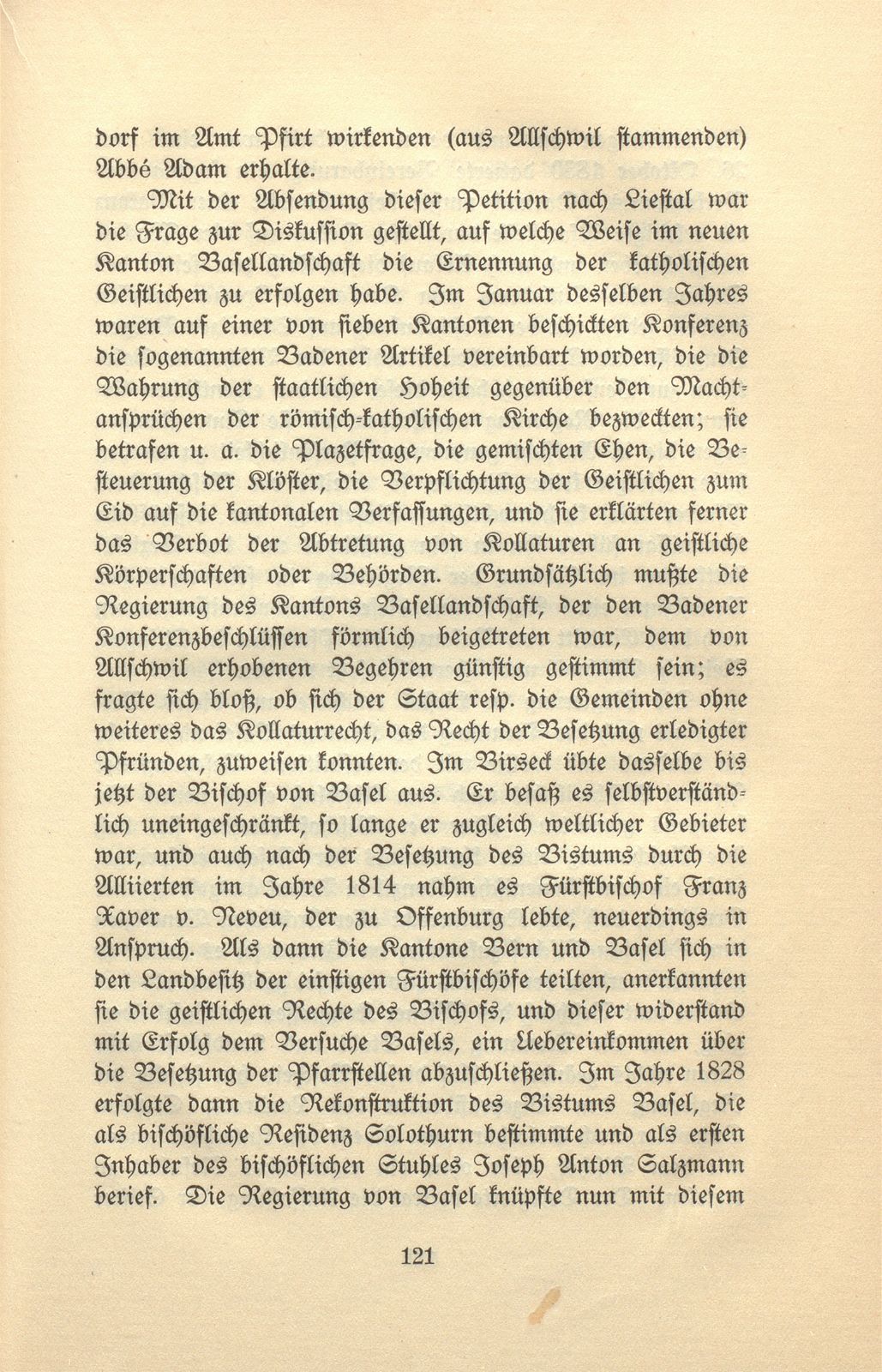 Ein kirchlicher Streit im Birseck vor achtzig Jahren – Seite 6