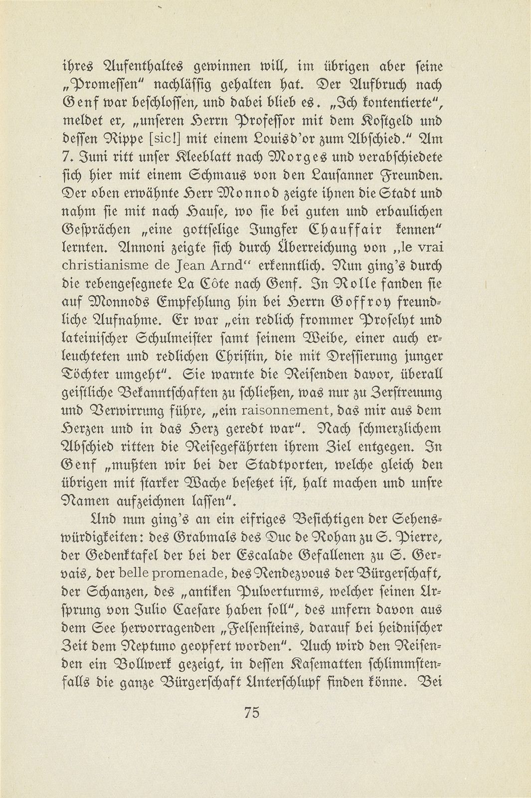 Aus den Wanderjahren des Hieronymus Annoni (1697-1770) – Seite 11