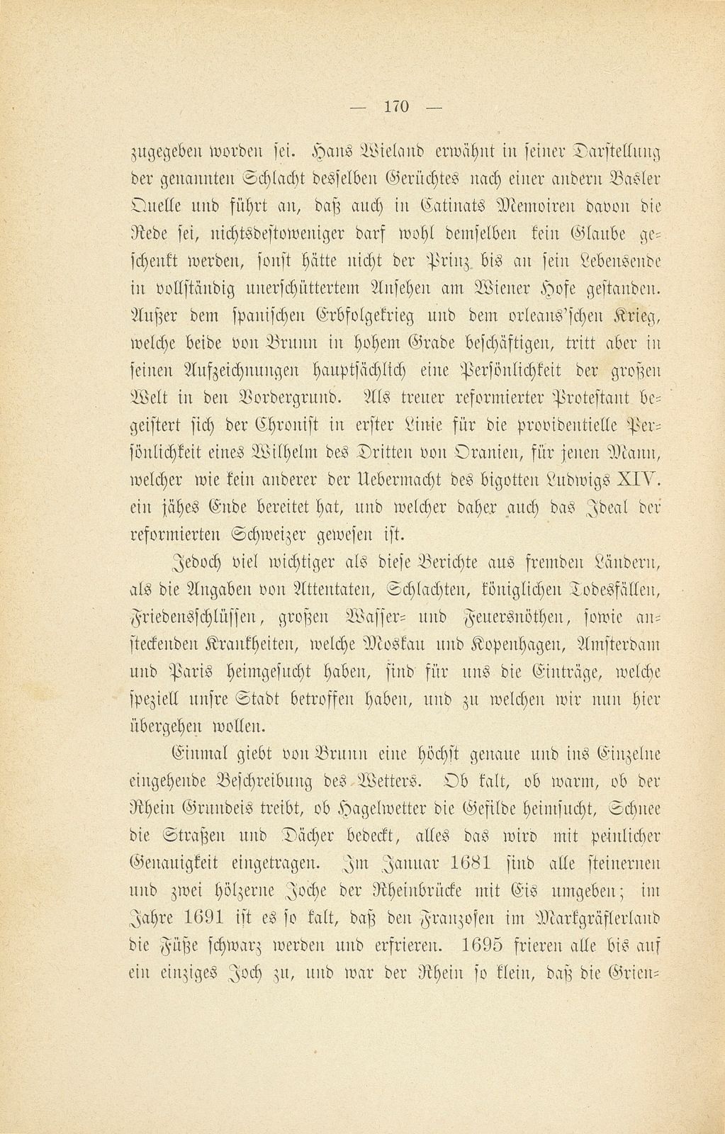 Mitteilungen aus einer Basler Chronik des beginnenden XVIII. Jahrhunderts [Sam. v. Brunn] – Seite 6