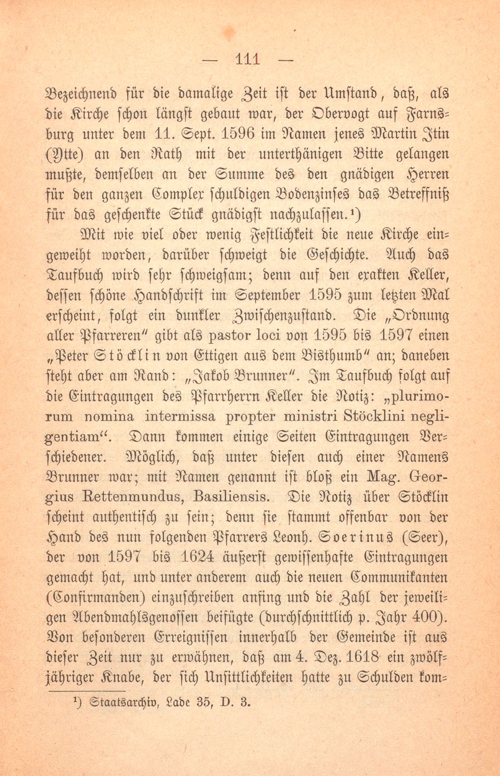 Geschichte der Pfarrei Arisdorf, nach handschriftlichen Quellen dargestellt – Seite 7