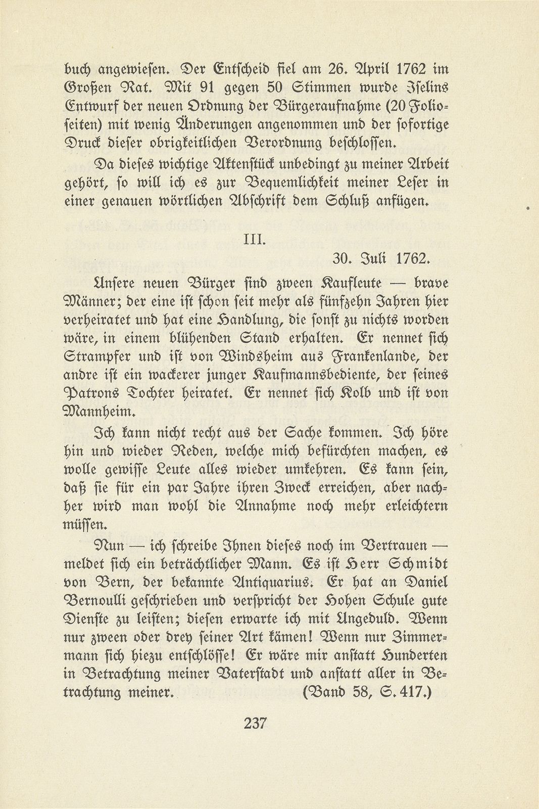 Der Kampf um die Wiederaufnahme neuer Bürger in Basel, 1757-1762 – Seite 26