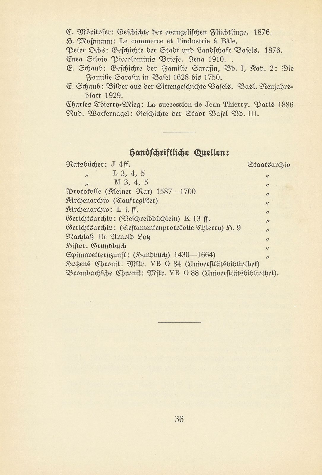 Der Einfluss der französischen Refugianten auf die Kultur Basels – Seite 25