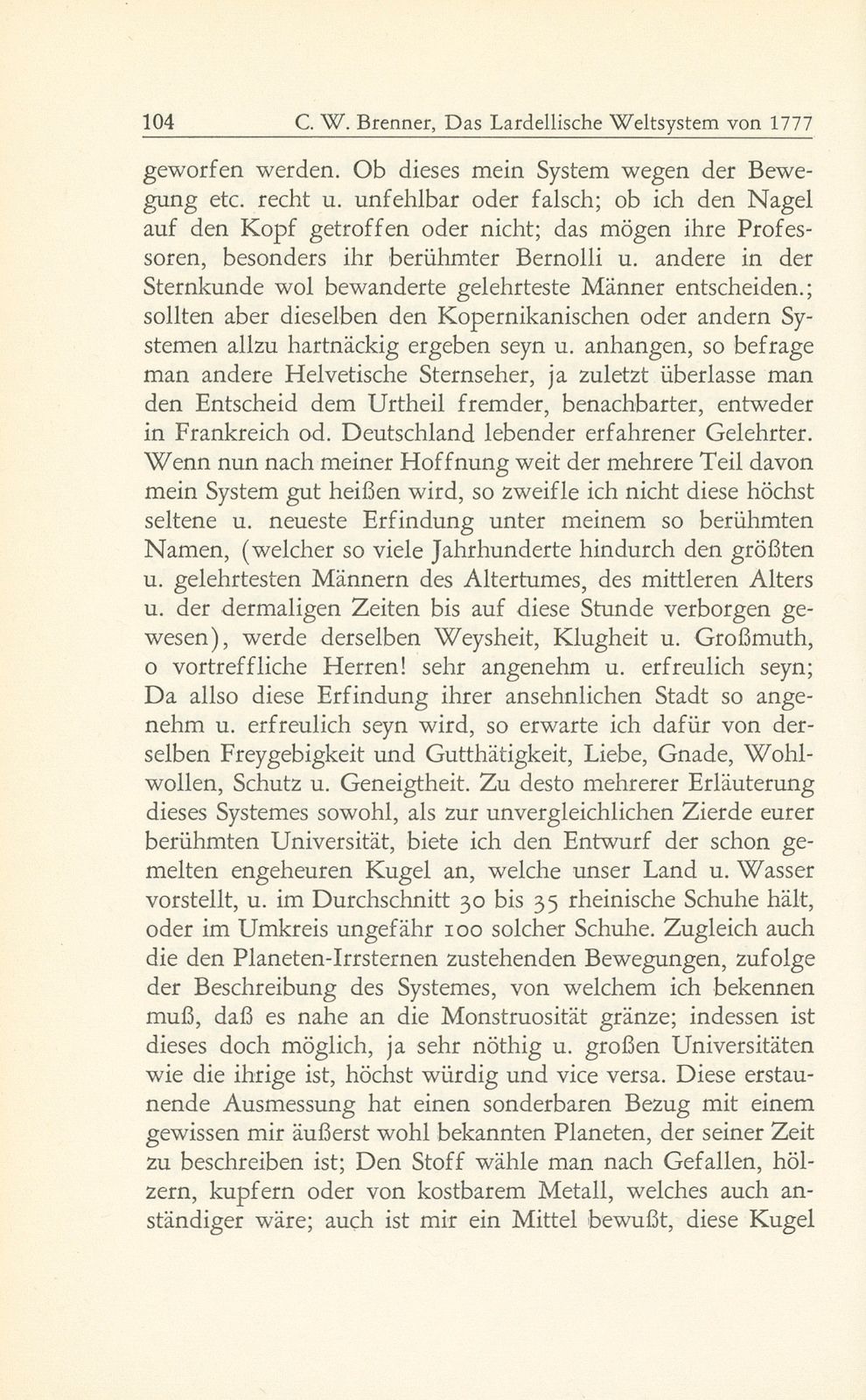 Das Lardellische Weltsystem von 1777 in der Kritik von Daniel und Johann Bernoulli – Seite 5