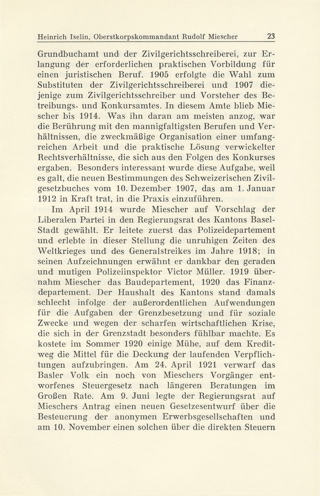 Oberstkorpskommandant Rudolf Miescher 17. März 1880 bis 31. Juli 1945 – Seite 6