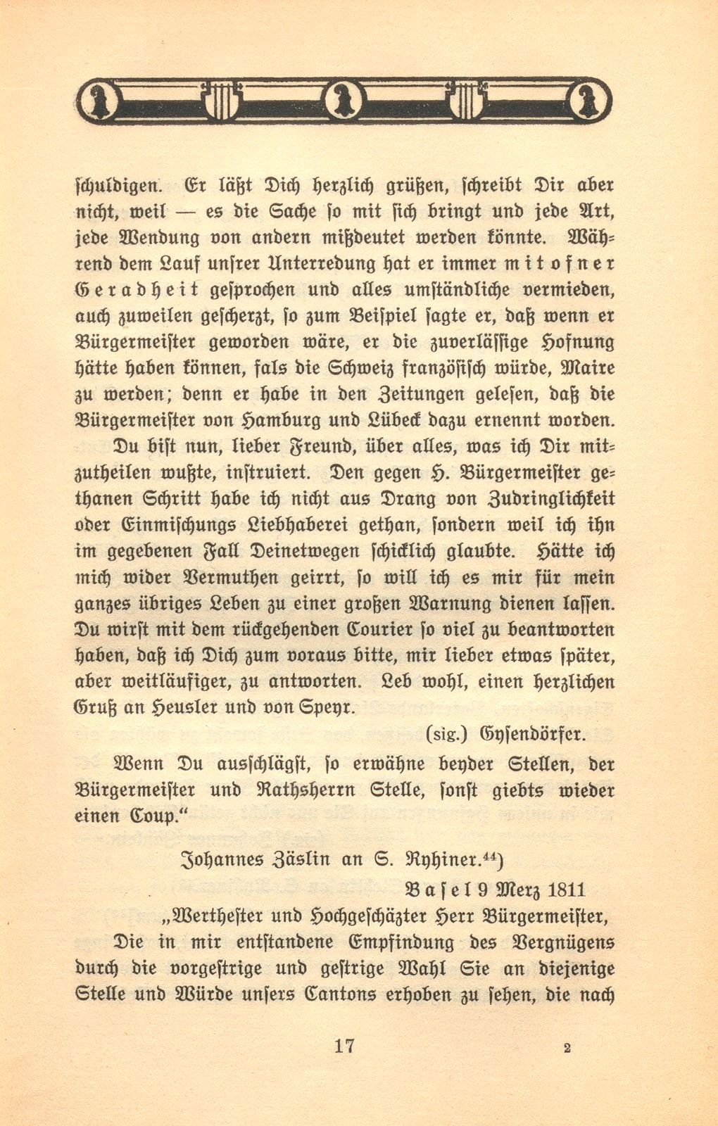 Die Bürgermeisterwahl im Jahre 1811 – Seite 17