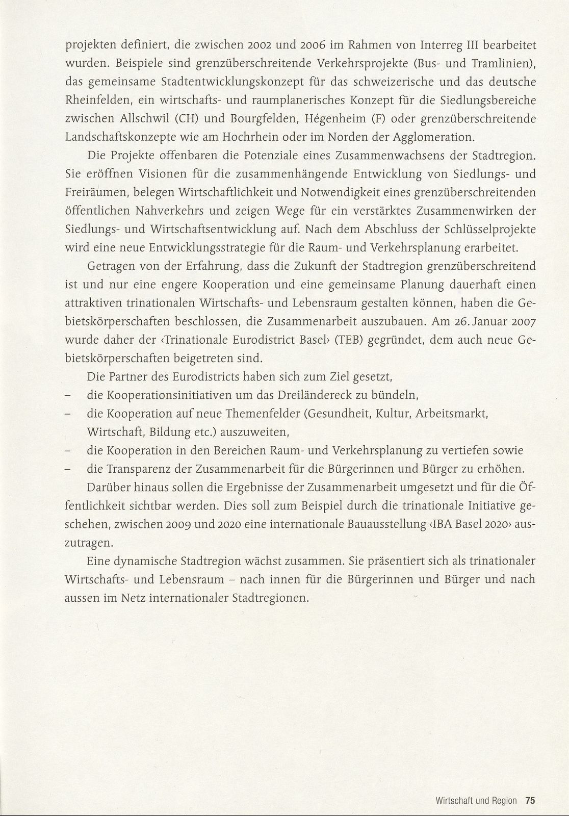 Ein Dach für die grenzüberschreitende Zusammenarbeit in der Region Basel – Seite 3