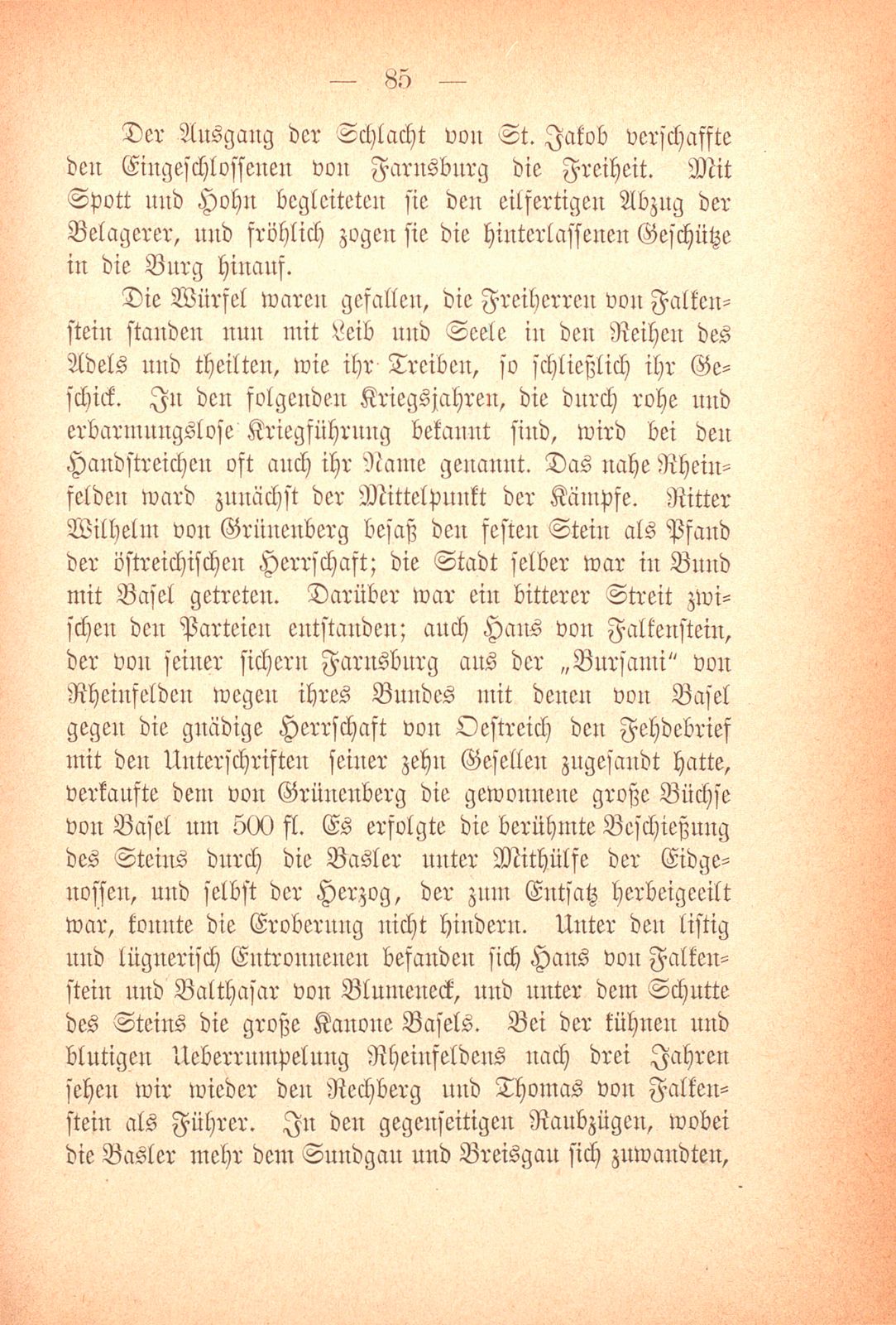 Drei Blätter aus der Geschichte des St. Jakobkrieges – Seite 18