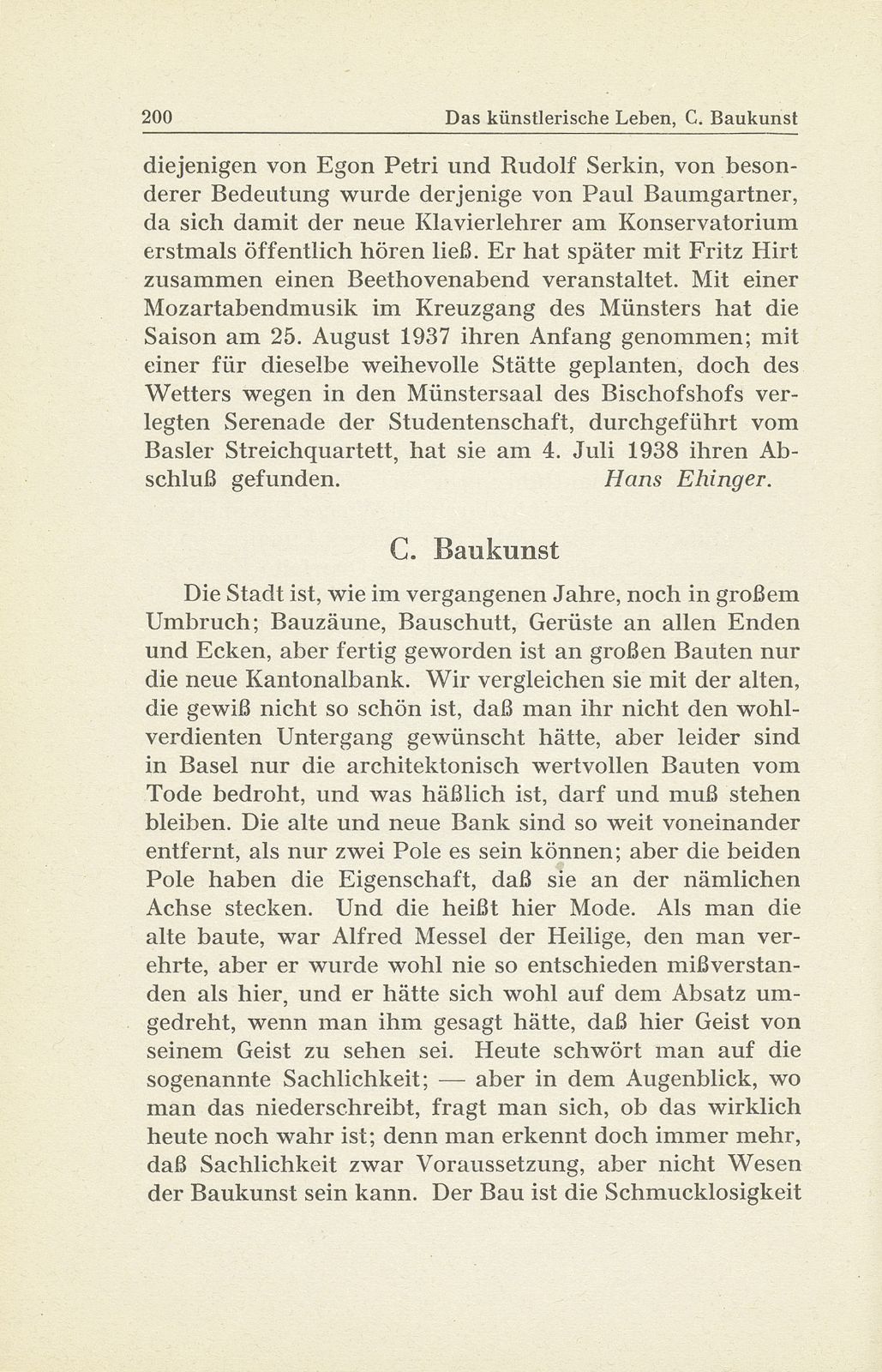 Das künstlerische Leben in Basel vom 1. Oktober 1937 bis 30. September 1938 – Seite 8