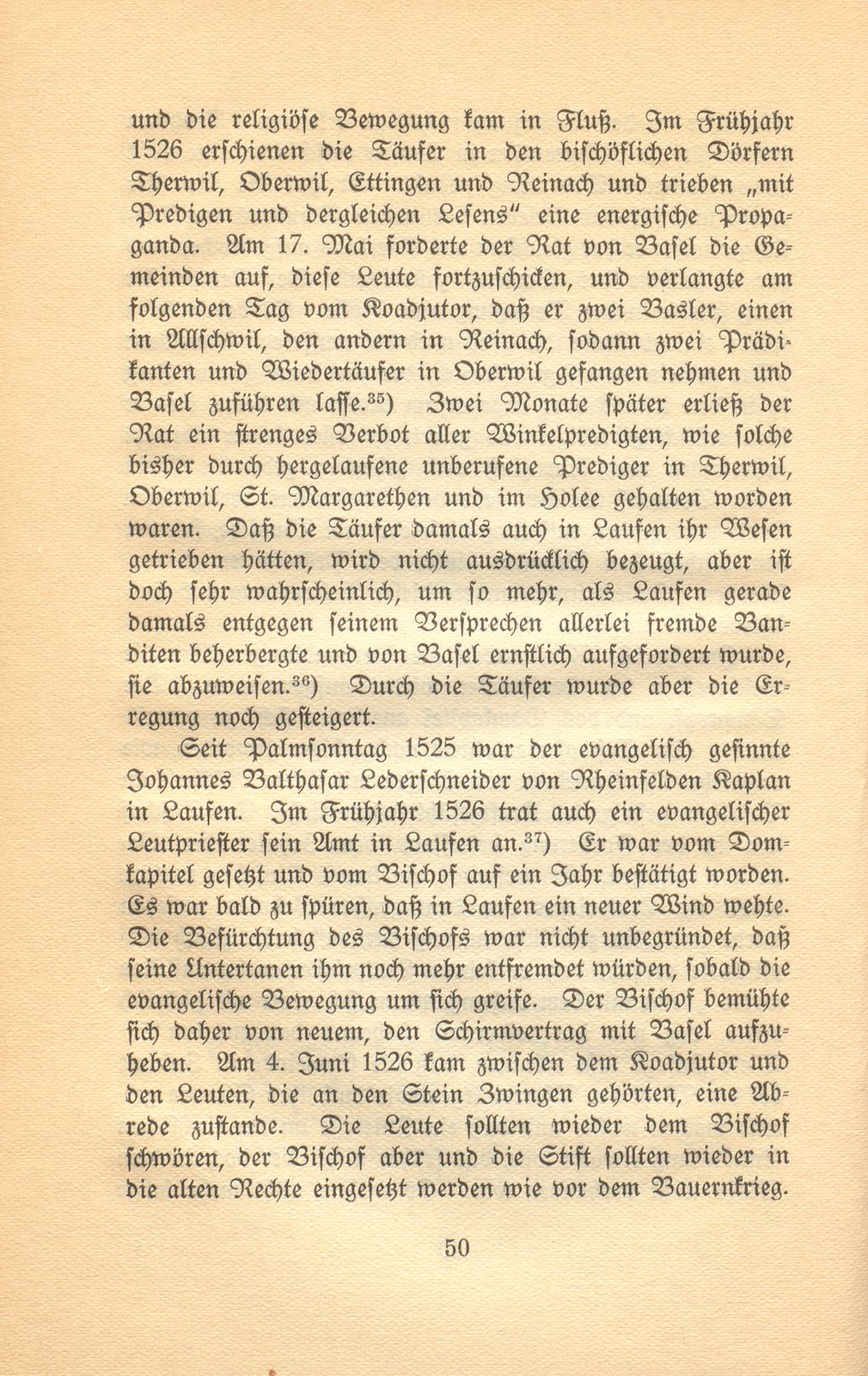 Die Reformation im baslerisch-bischöflichen Laufen – Seite 14