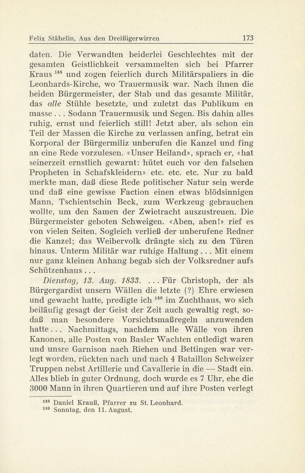 Erlebnisse und Bekenntnisse aus der Zeit der Dreissigerwirren [Gebrüder Stähelin] – Seite 71