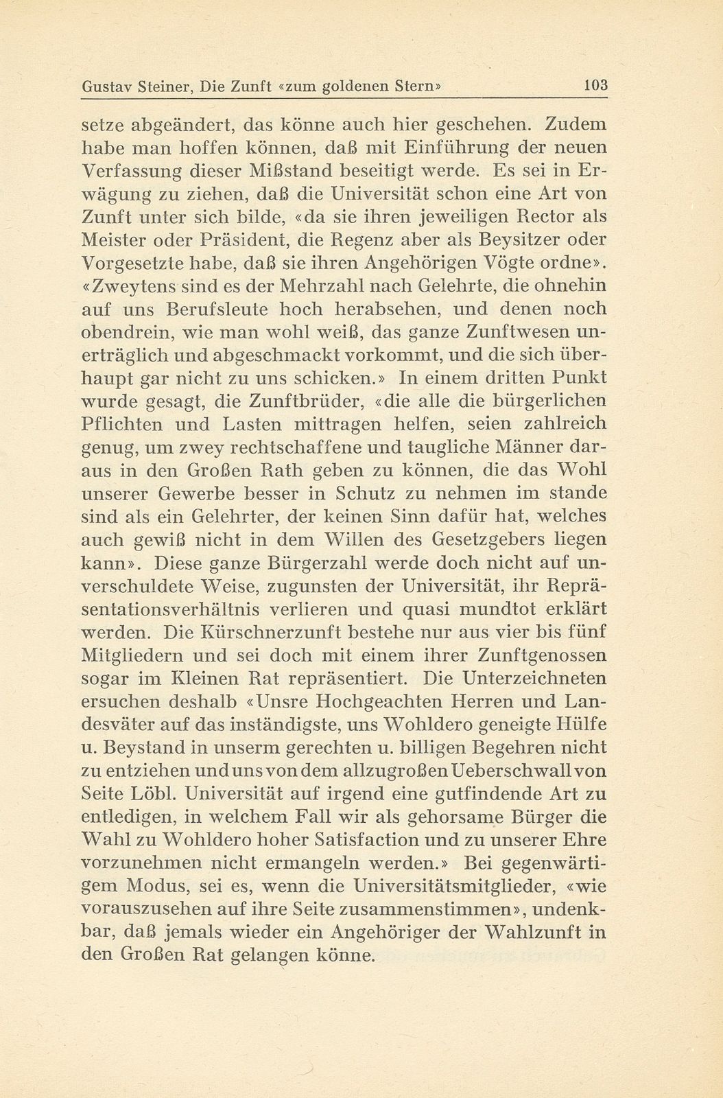 Die Zunft ‹zum goldenen Stern› im 19. Jahrhundert – Seite 35