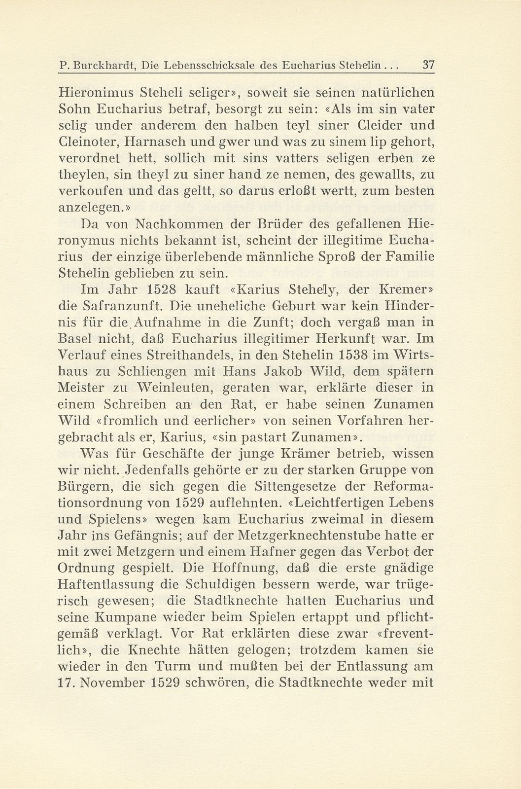 Die Lebensschicksale des Eucharius Stehelin und seine Zeitungsberichte aus dem Schmalkaldischen Krieg – Seite 3