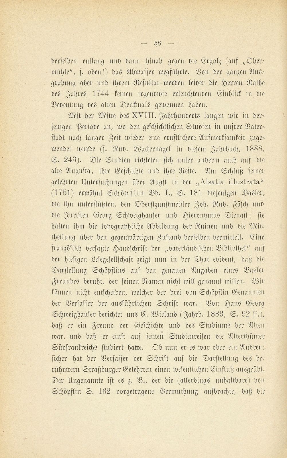 Zerstörung und Erhaltung der römischen Ruinen zu Augst – Seite 23