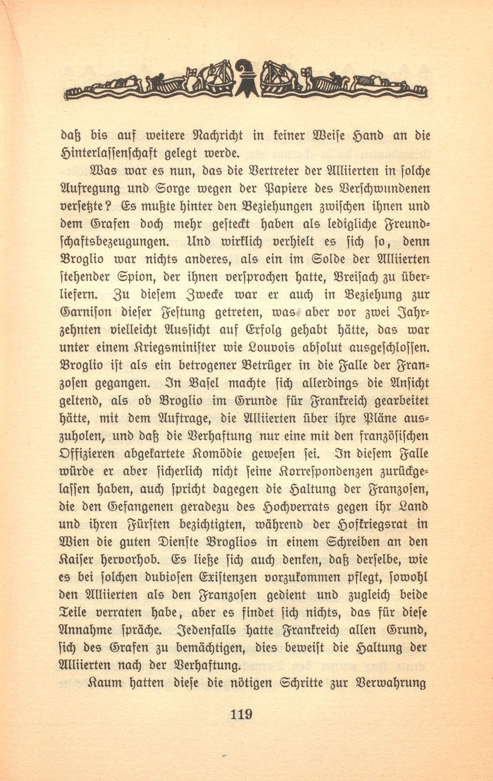 Der Aufenthalt des Conte di Broglio zu Basel – Seite 7