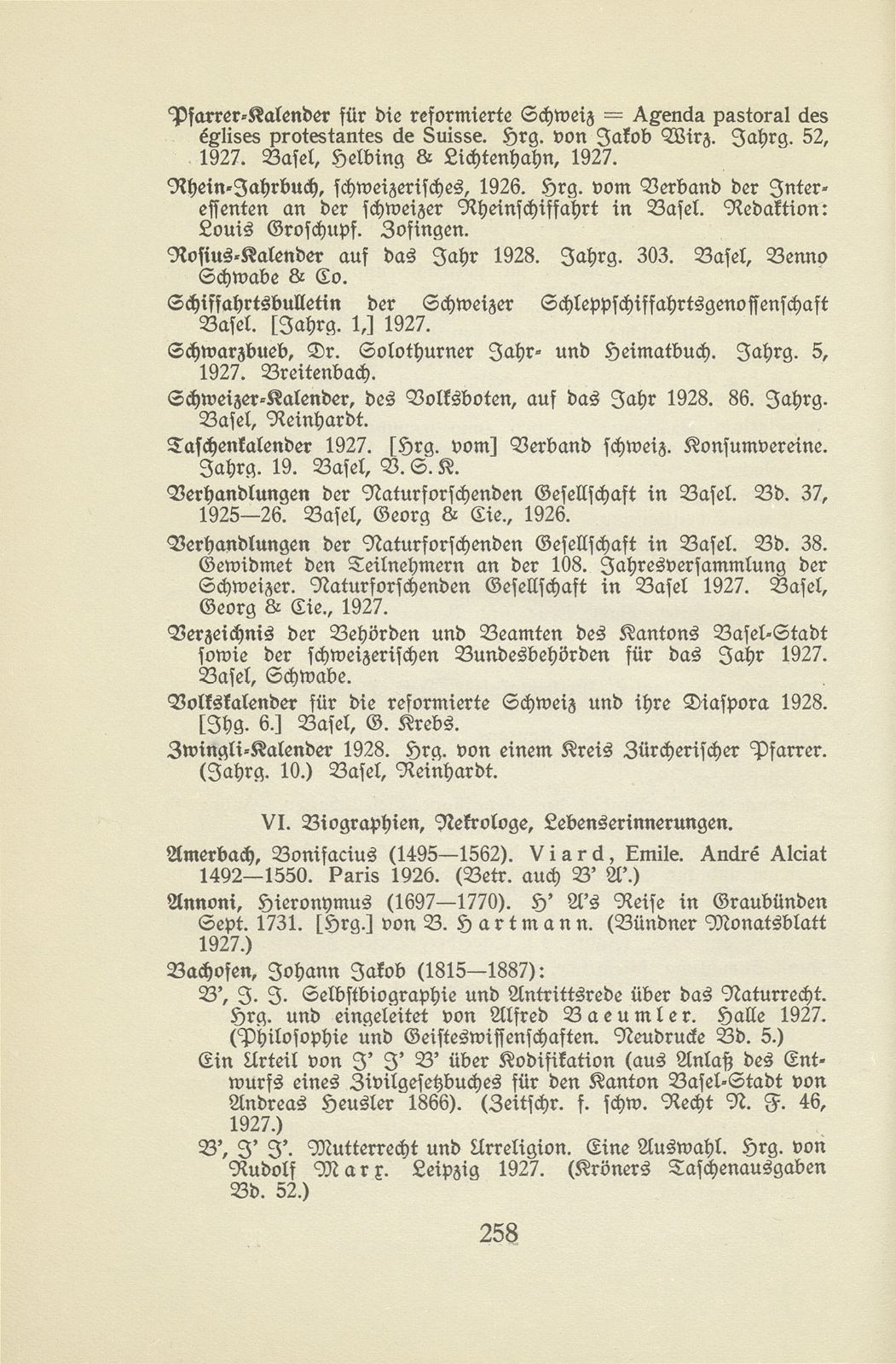 Basler Bibliographie 1927 – Seite 13