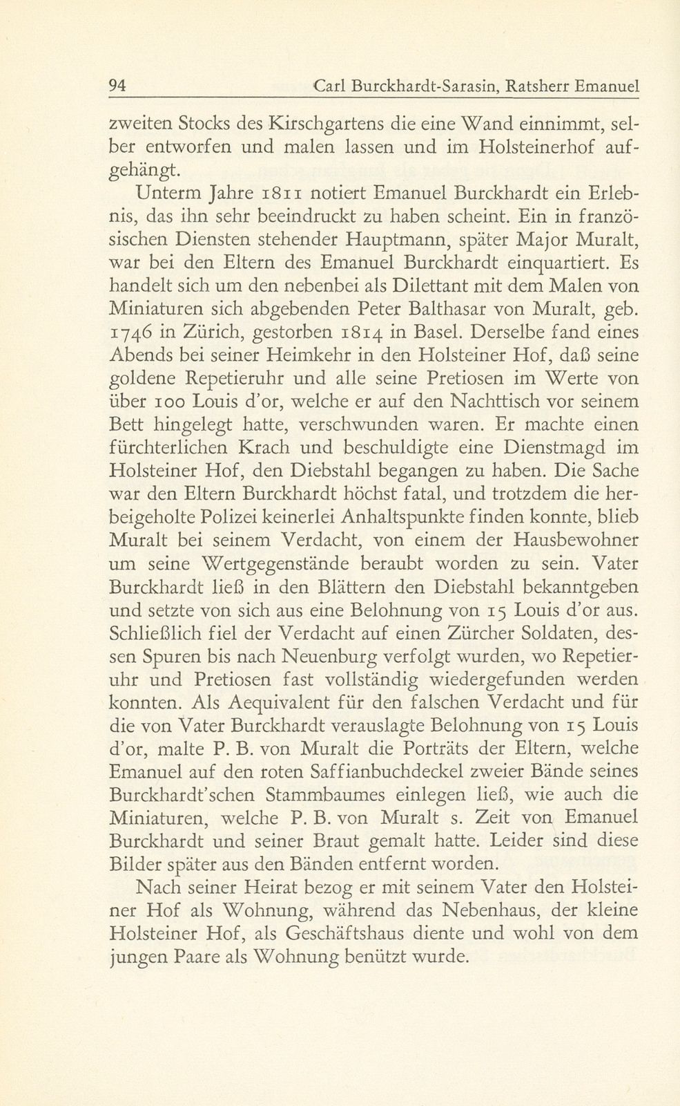 Ratsherr Emanuel Burckhardt-Sarasin und sein ‹Ratsherrenkasten› – Seite 28