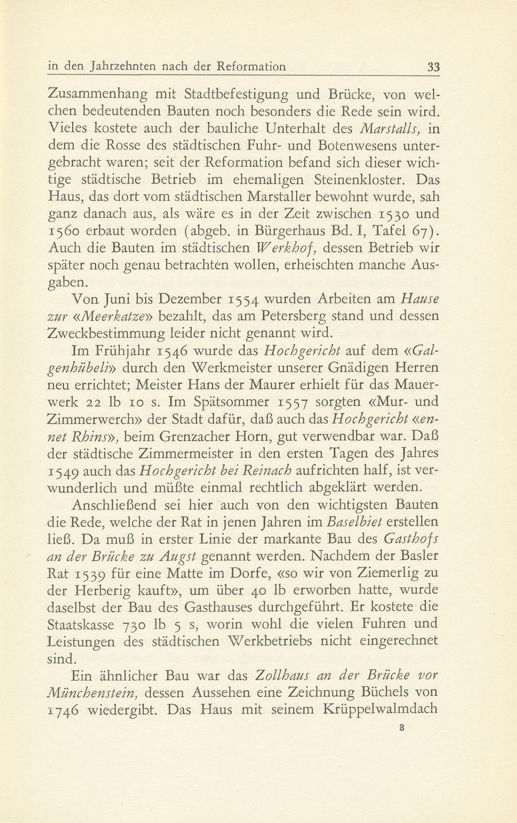 Von Basels öffentlicher Bau- und Kunstpflege in den Jahrzehnten nach der Reformation 1529-1560 – Seite 13