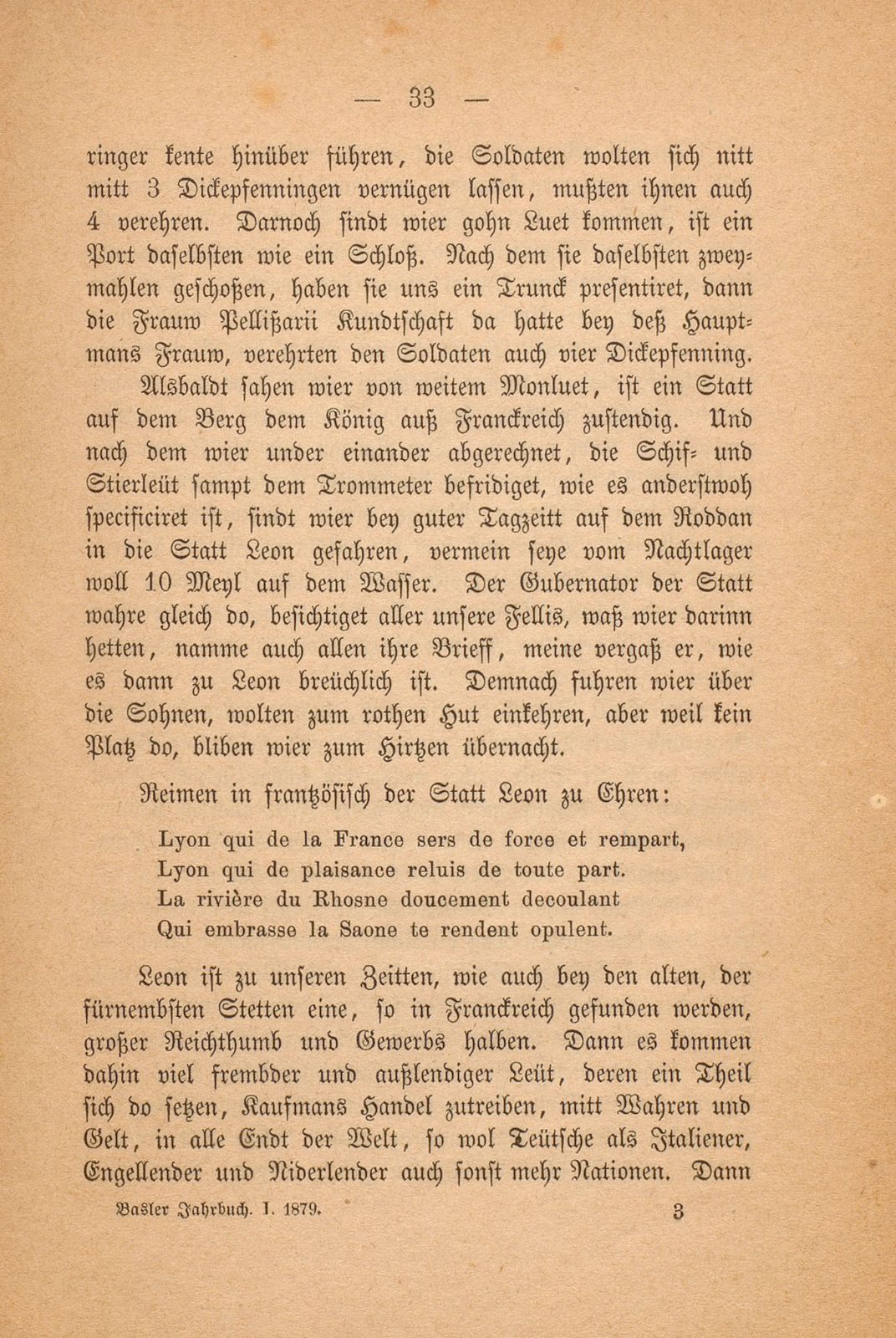 Beschreibung Thomä Platters Reyssen, die er von Basell auss in Franckreich gethan hatt anno 1595 – Seite 21