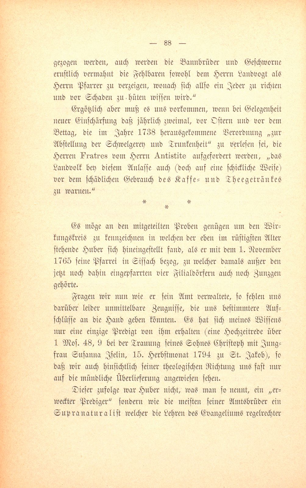 M. Johann Jakob Huber, weil. Pfarrer und Dekan in Sissach und seine Sammlungen zur Geschichte der Stadt und Landschaft Basel – Seite 14