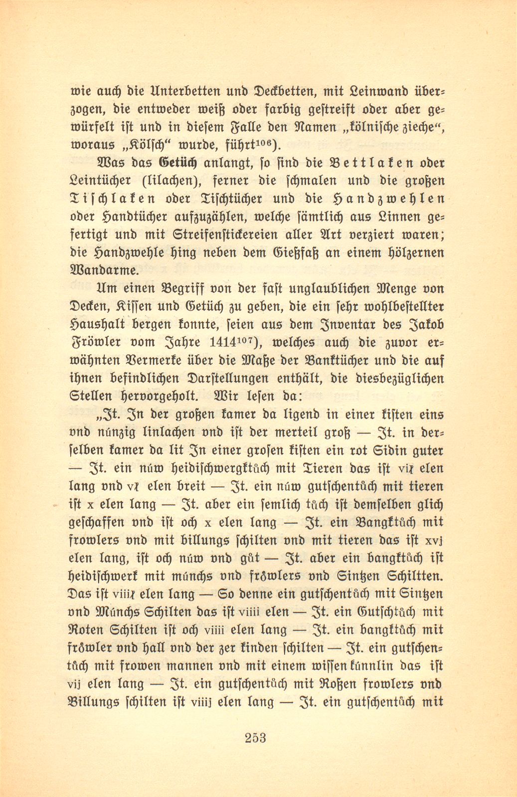 Der Basler Hausrat im Zeitalter der Spätgotik. (An Hand der schriftlichen Überlieferung.) – Seite 13