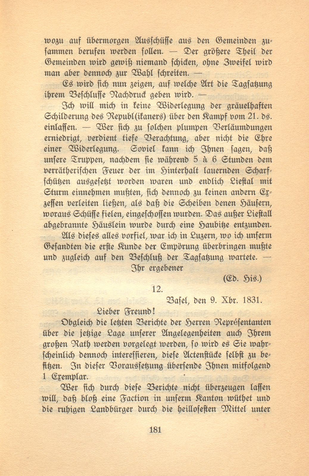 Aus den Briefen eines Baslers vor hundert Jahren [Eduard His-La Roche] – Seite 15