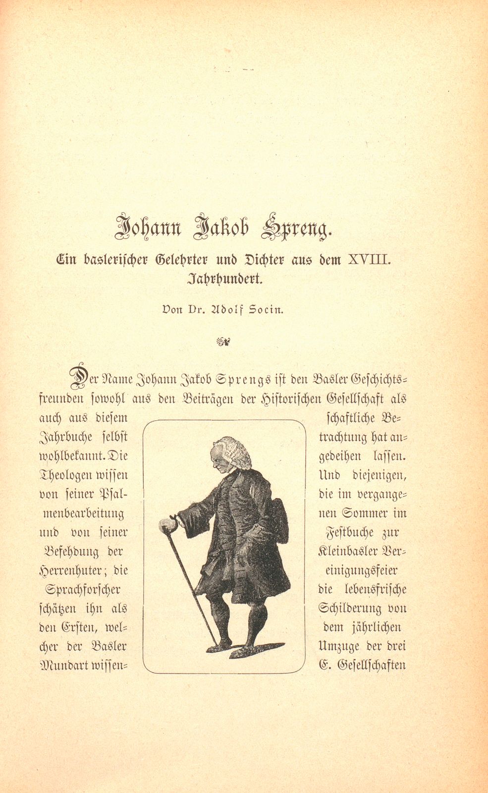 Johann Jakob Spreng – Seite 1