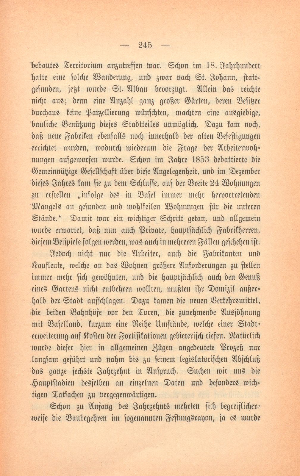 Basels bauliche Entwicklung im 19. Jahrhundert – Seite 39