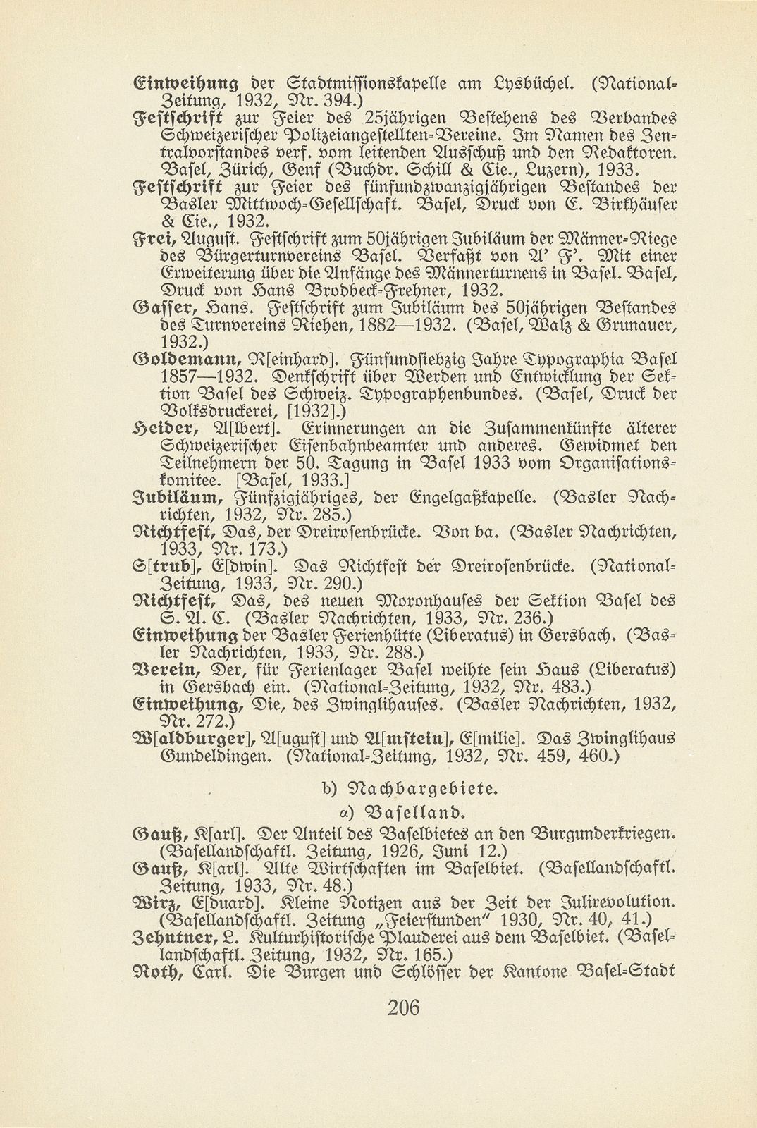 Basler Bibliographie 1933 – Seite 21