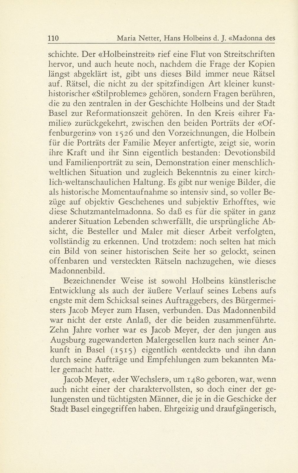 Hans Holbein d. J. ‹Madonna des Bürgermeisters Jacob Meyer zum Hasen› und ihre Geheimnisse – Seite 2