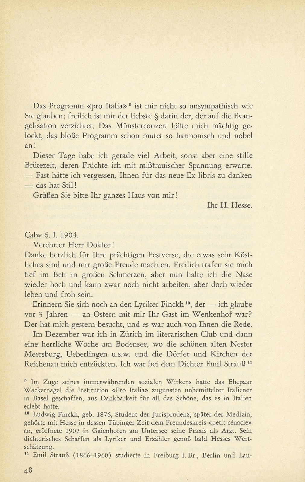 Ausgewählte Briefe an Staatsarchivar Dr. Rudolf Wackernagel oder dessen Gattin (1882-1926) – Seite 8