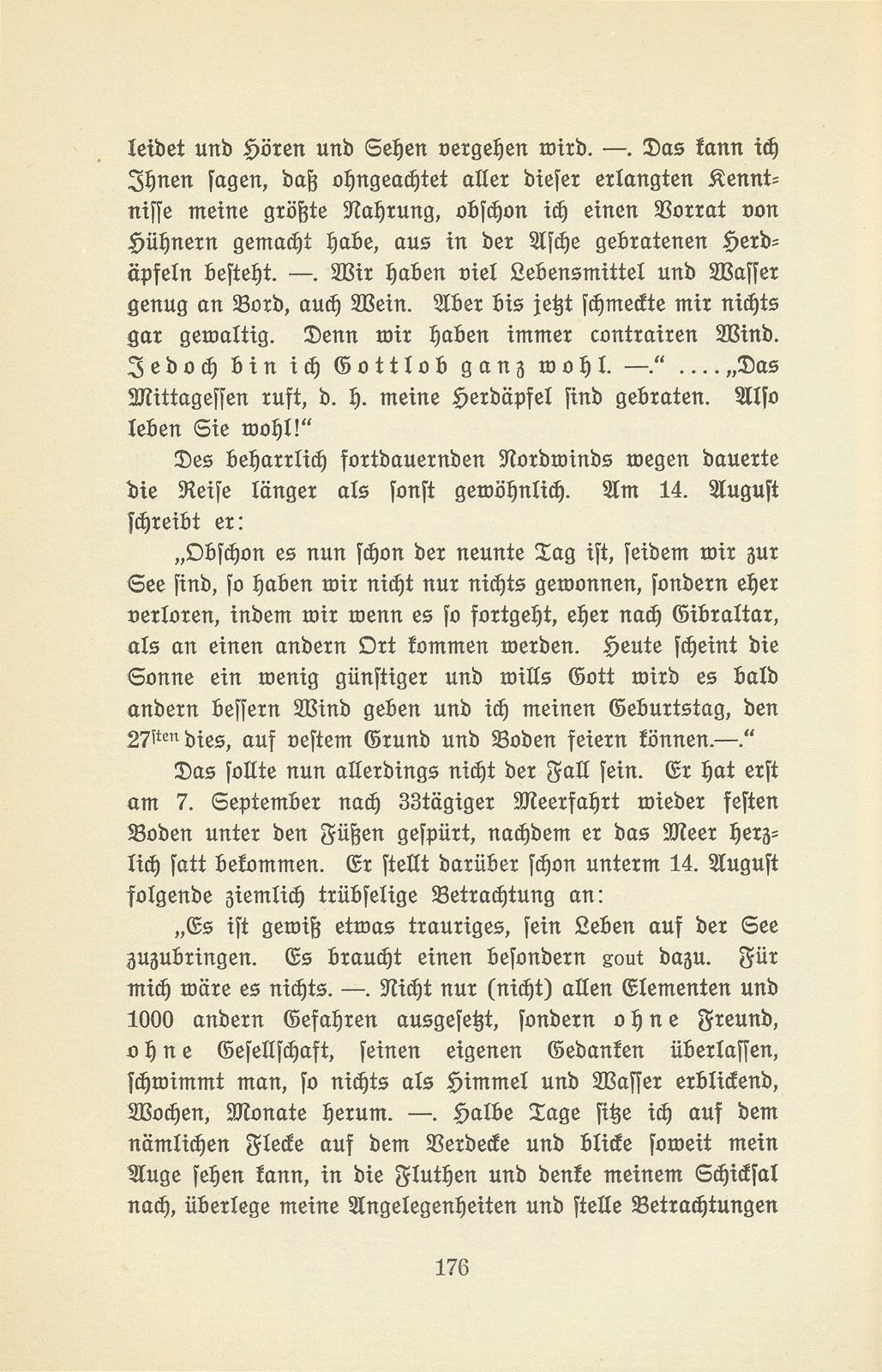 Abenteuer eines jungen Basler Kaufmanns vor hundert Jahren. Theodor von Speyr – Seite 20