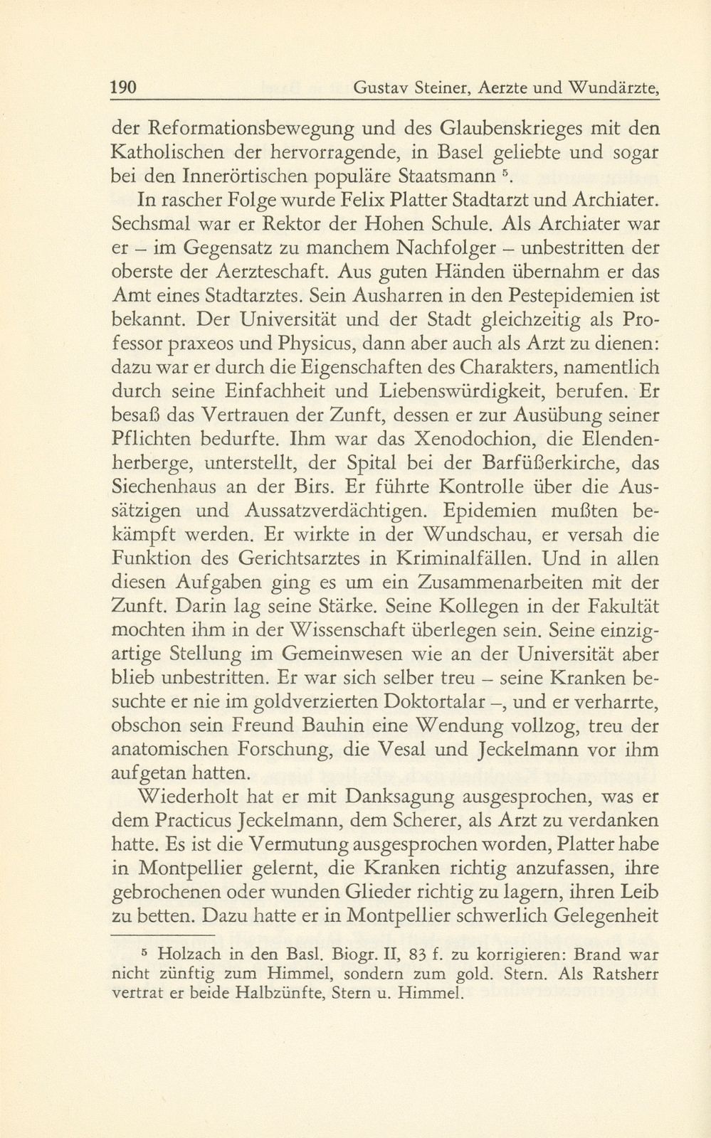 Ärzte und Wundärzte, Chirurgenzunft und medizinische Fakultät in Basel – Seite 12