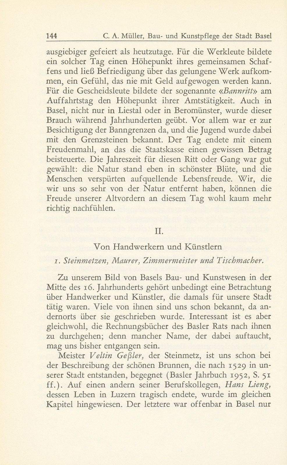 Bau- und Kunstpflege der Stadt Basel im Zeitalter der Reformation, 1529-1560 – Seite 12