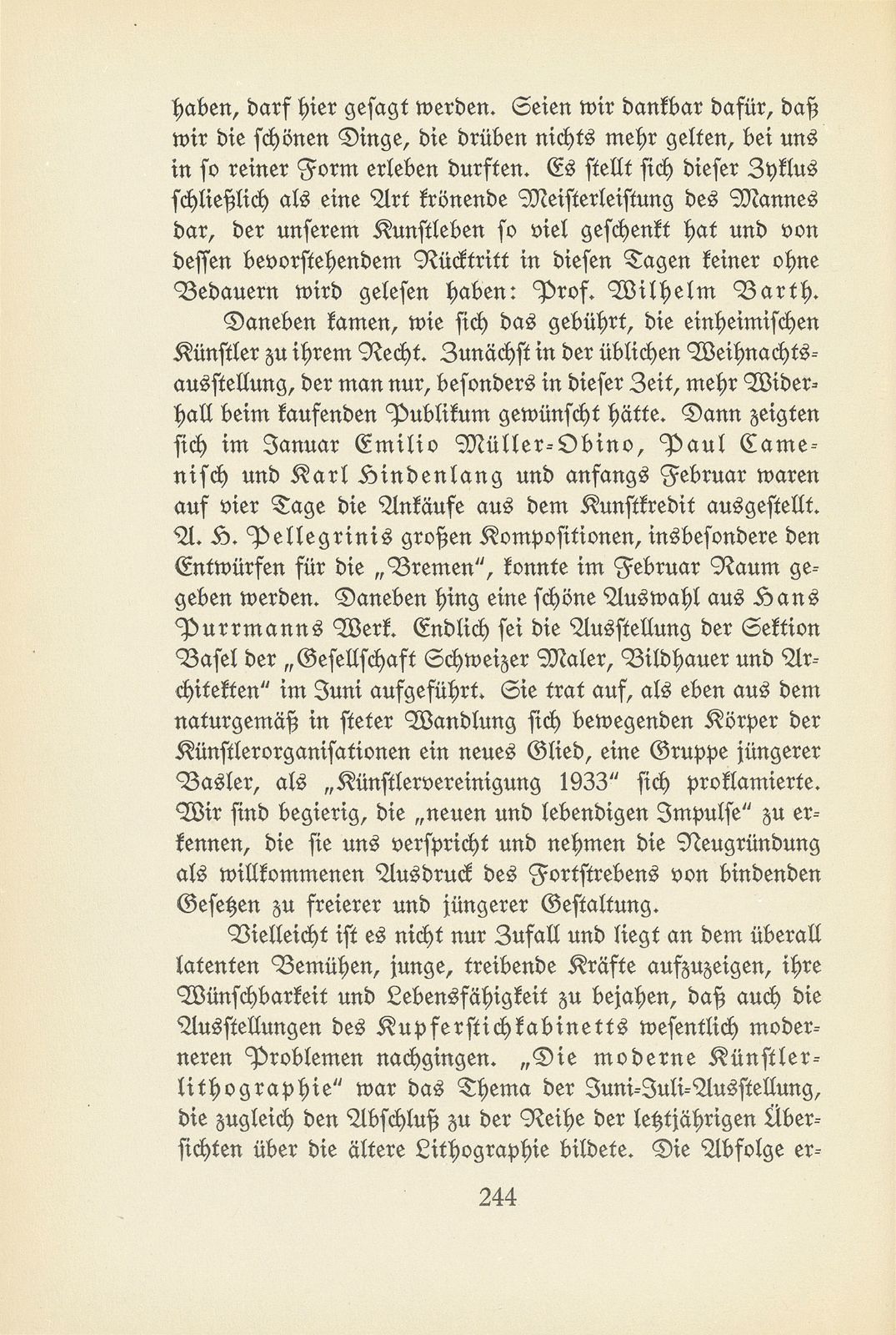 Das künstlerische Leben in Basel vom 1. Oktober 1932 bis 30. September 1933 – Seite 2