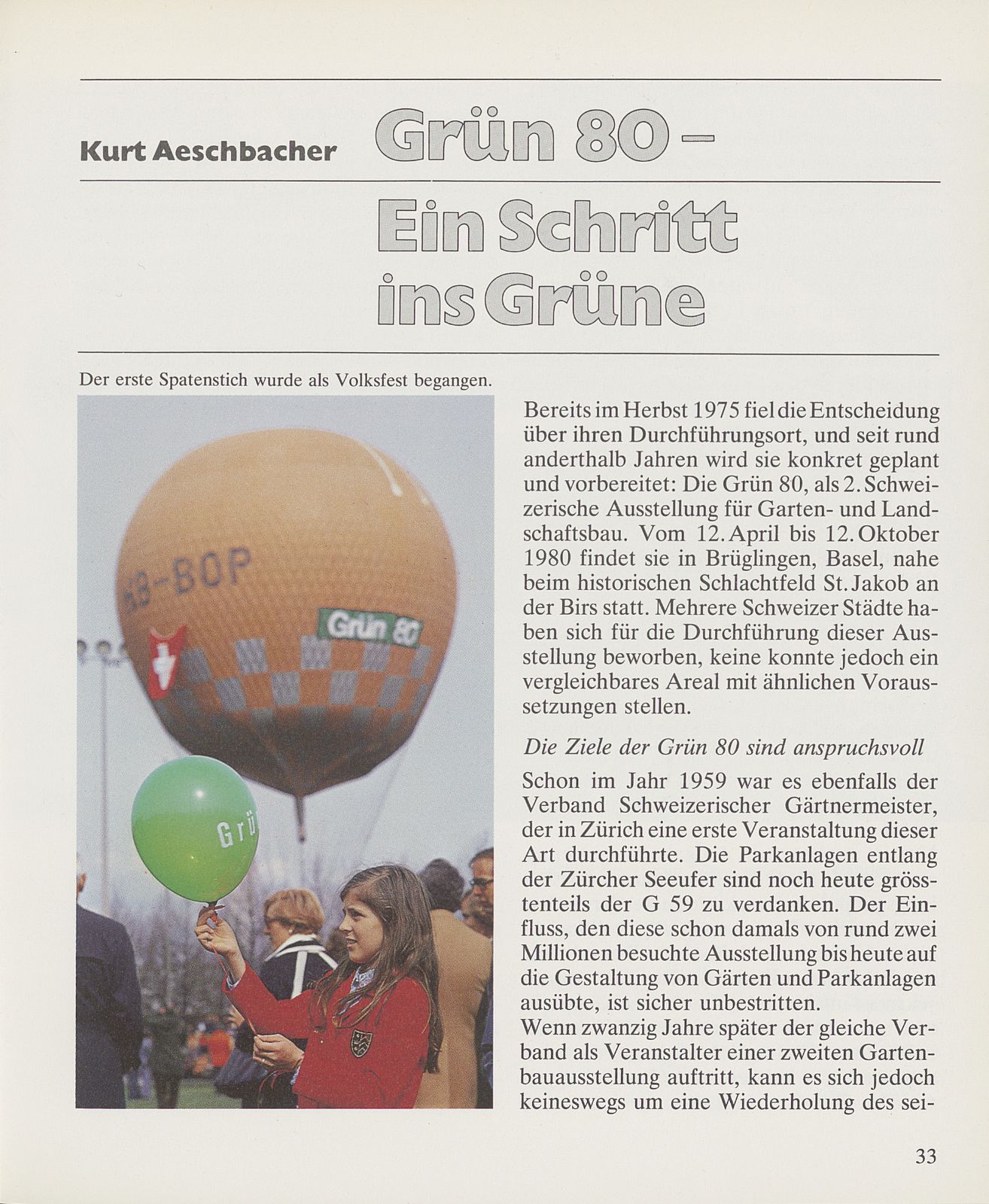 Grün 80 – Ein Schritt ins Grüne – Seite 1