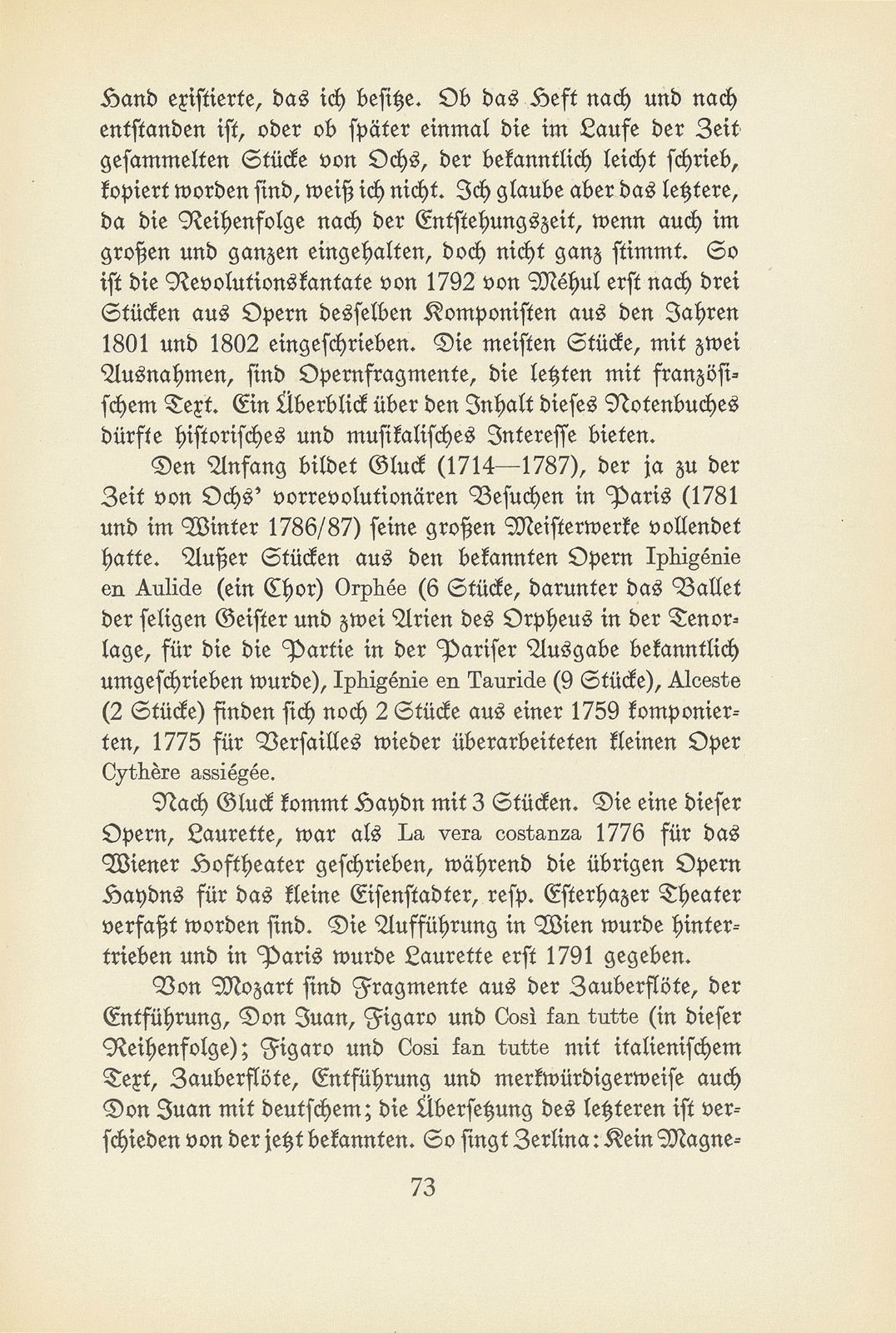 Ein handschriftliches Notenbuch aus dem Nachlass von Peter Ochs – Seite 6