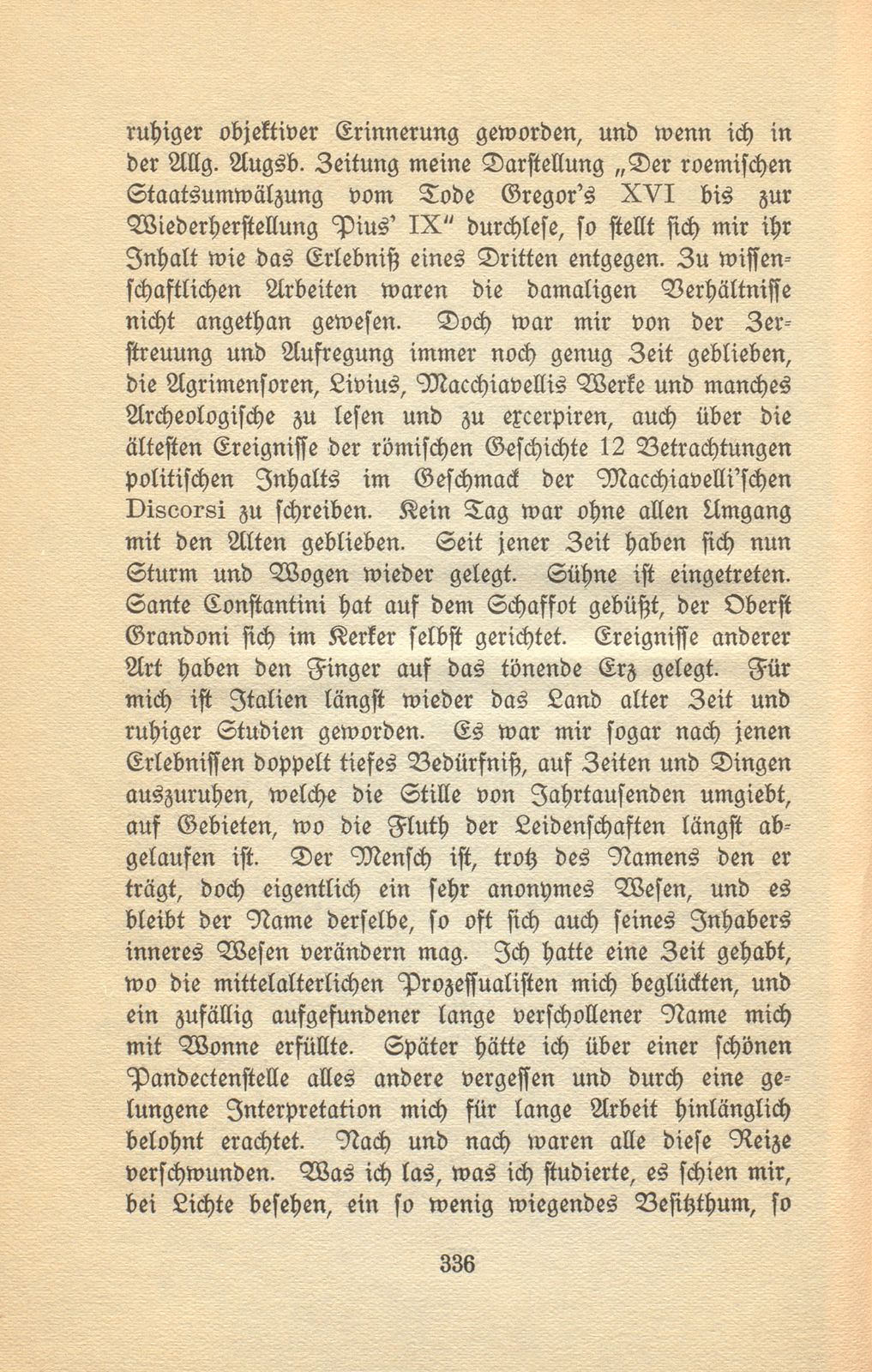 Autobiographische Aufzeichnungen von Prof. Johann Jakob Bachofen – Seite 44