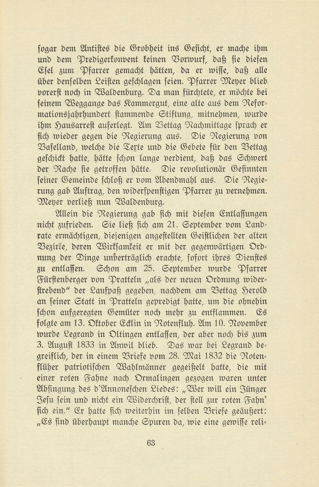 Die Pfarrer im Baselbiet in der Zeit der Trennung von Basel-Stadt – Seite 7