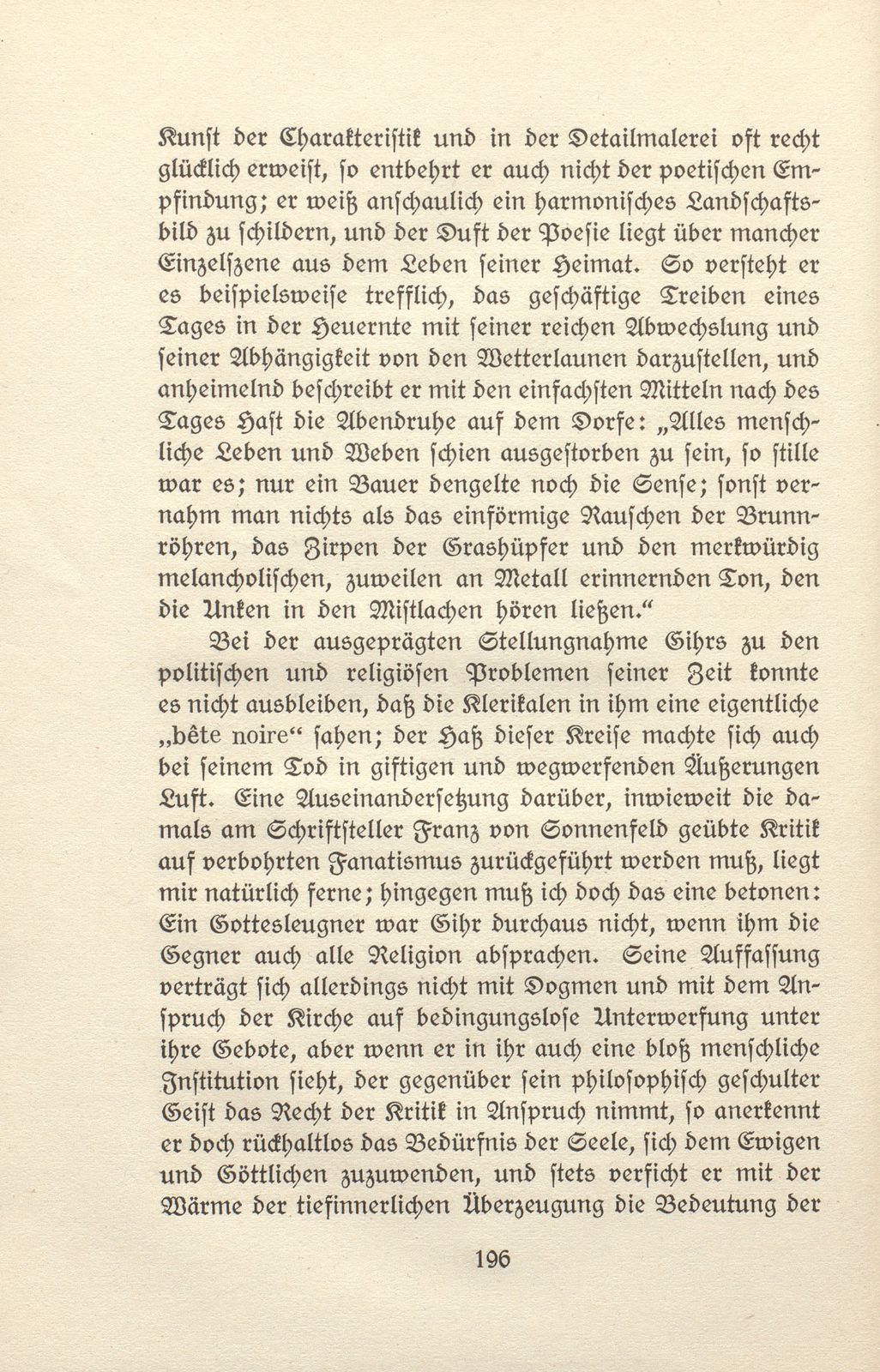 Franz von Sonnenfeld, ein Schriftsteller aus dem Vorblauengebiet [Johannes Gihr] – Seite 21