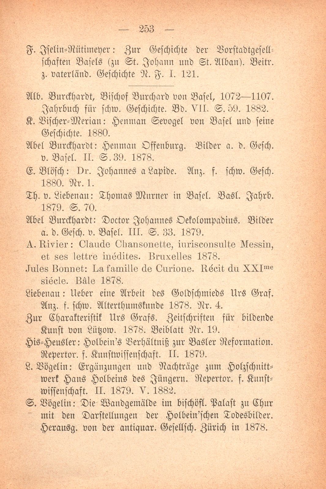 Übersicht der baslerischen historischen Literatur (1878-82) – Seite 4