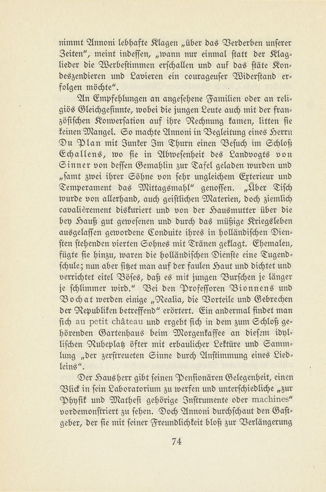 Aus den Wanderjahren des Hieronymus Annoni (1697-1770) – Seite 10