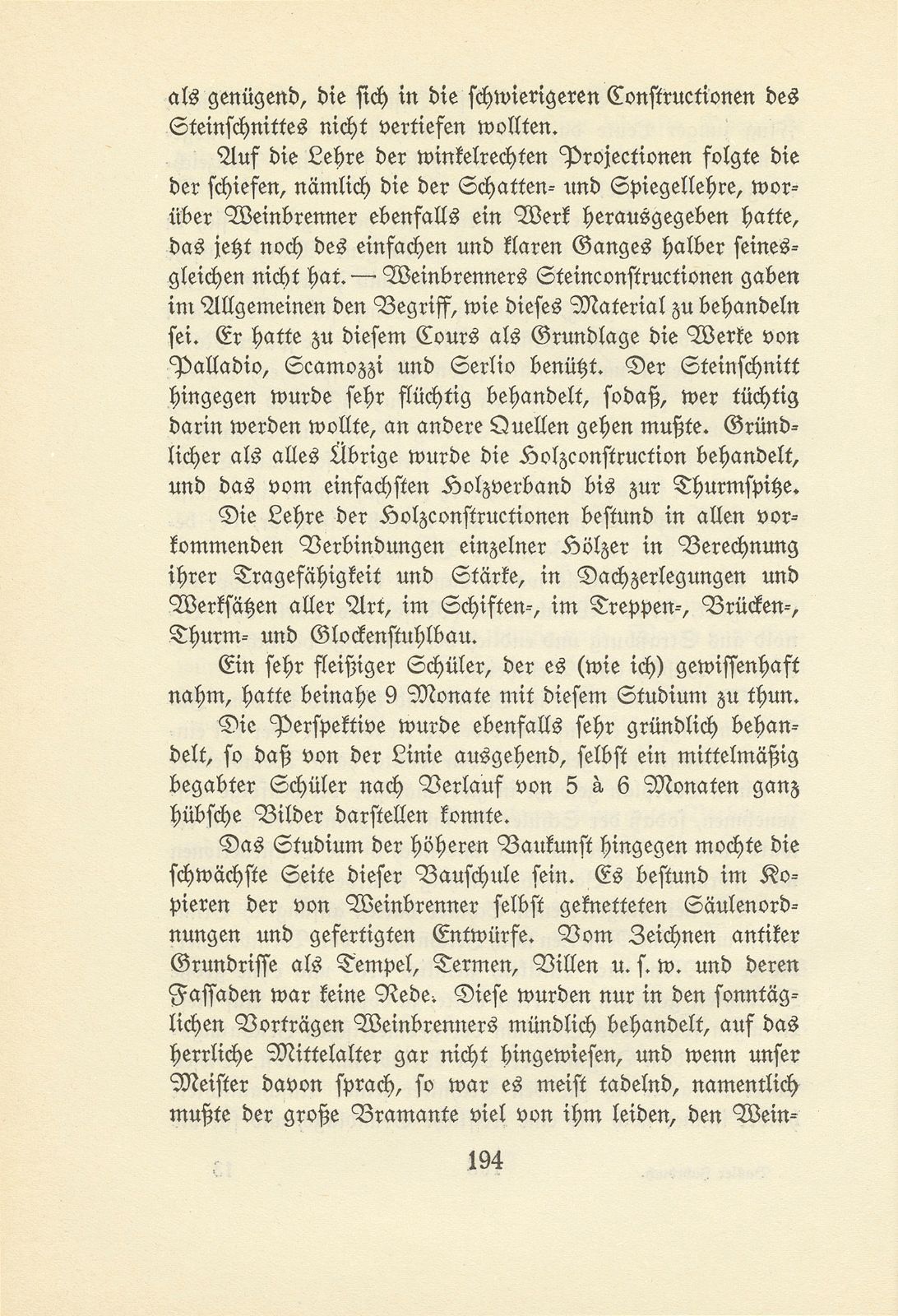 Melchior Berri. (Ein Beitrag zur Kultur des Spätklassizismus.) – Seite 18