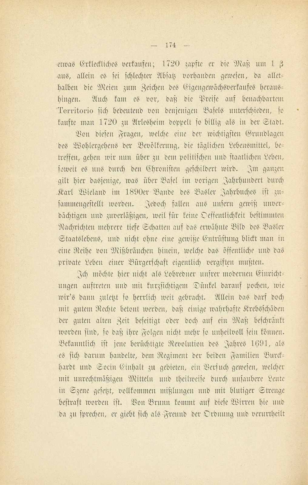 Mitteilungen aus einer Basler Chronik des beginnenden XVIII. Jahrhunderts [Sam. v. Brunn] – Seite 10