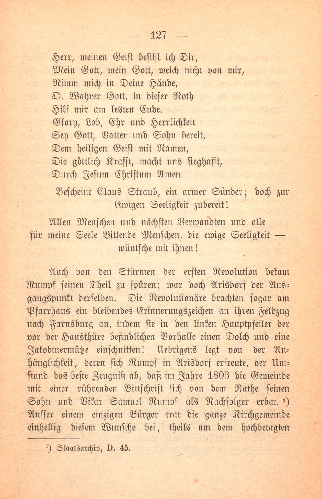 Geschichte der Pfarrei Arisdorf, nach handschriftlichen Quellen dargestellt – Seite 23