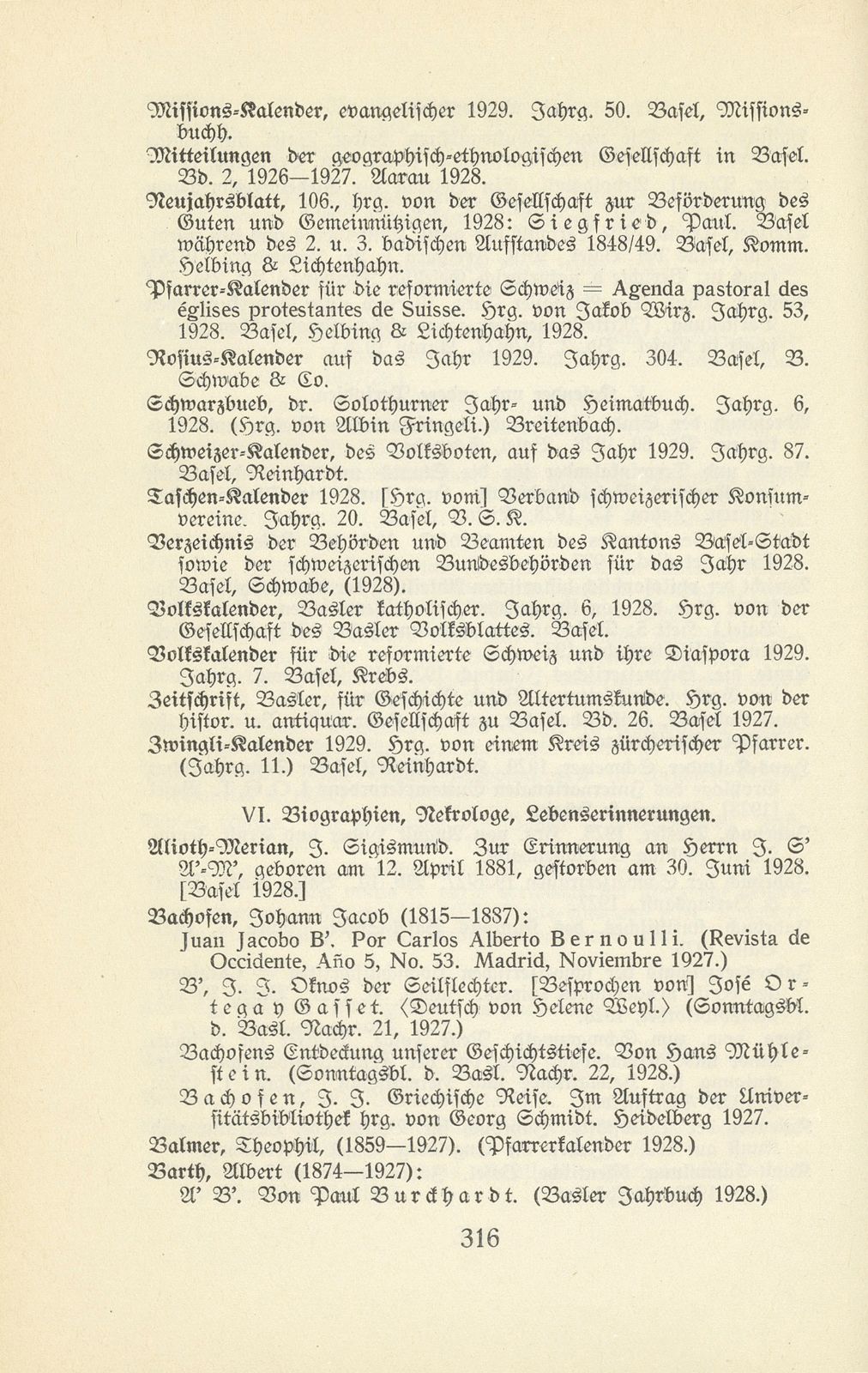 Basler Bibliographie 1928 – Seite 10