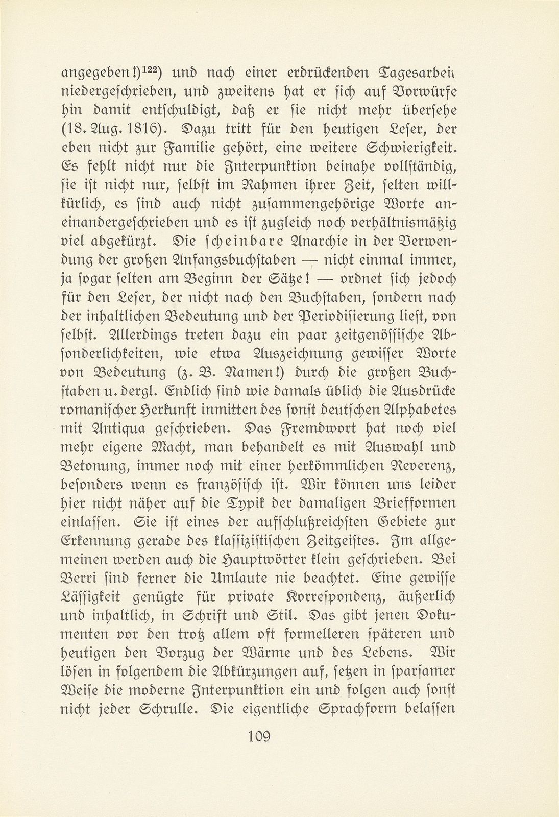 Melchior Berri. (Ein Beitrag zur Kultur des Spätklassizismus in Basel.) – Seite 51