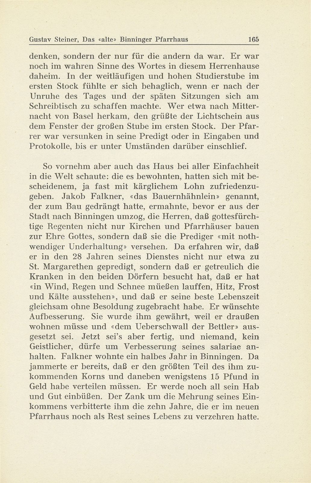 Das ‹alte› Binninger Pfarrhaus 1708-1938 – Seite 28