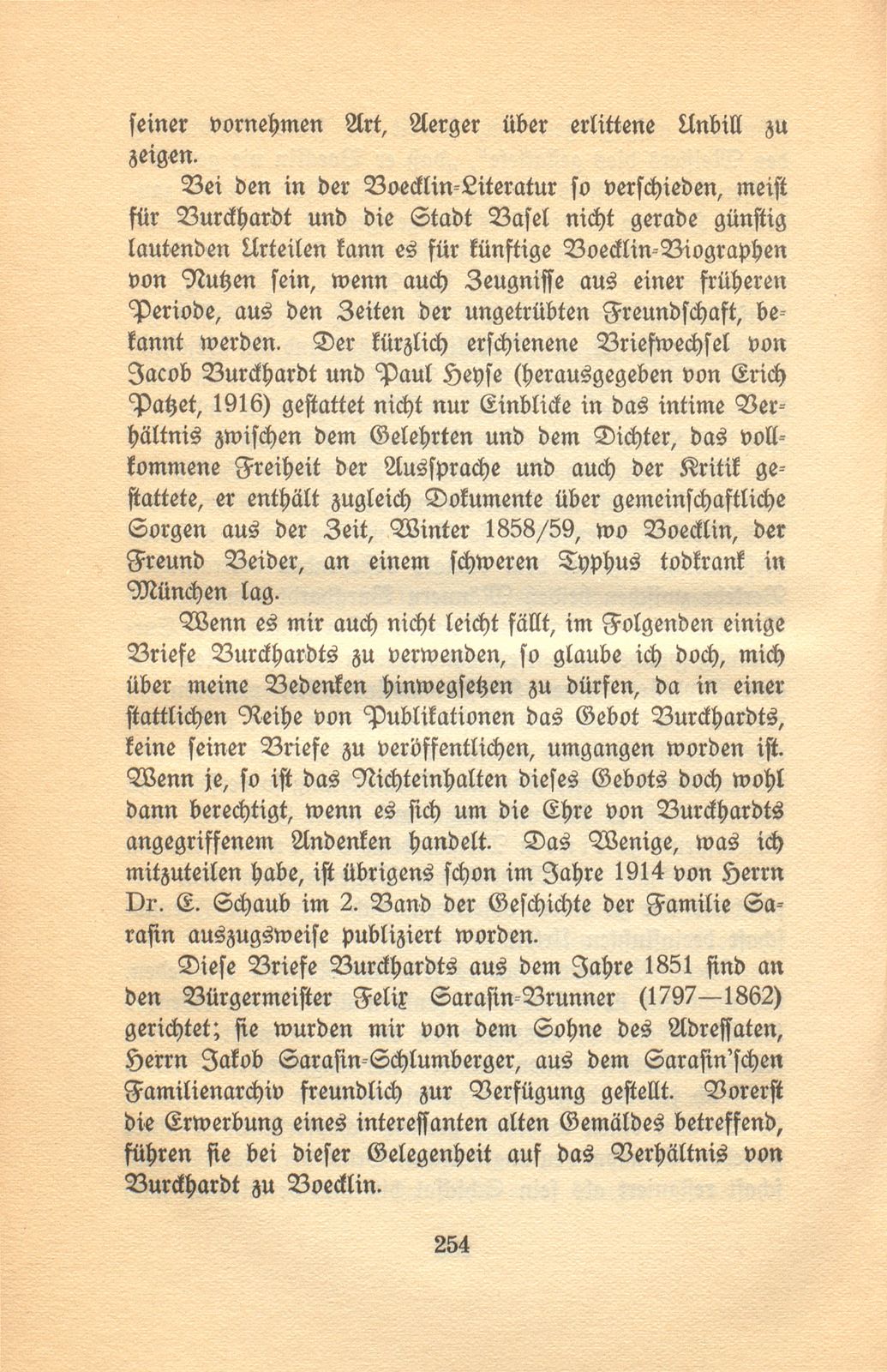 Beiträge zum Verhältnis zwischen Jacob Burckhardt und Arnold Böcklin – Seite 3